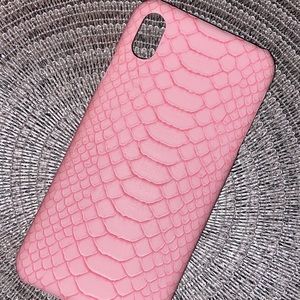 Pink Snake Skin iPhone XS Max Case